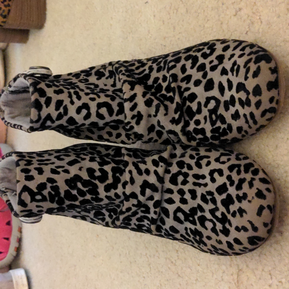 Blowfish leopard print booties